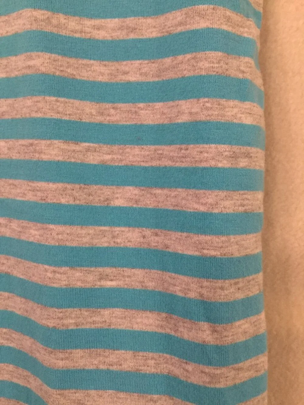 Hanna Andersson 150 blue grey striped circles appliqué short sleeve dress